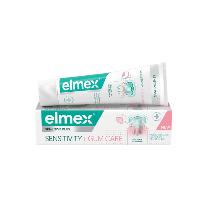 ELMEX dantų pasta jautrių dantų ir dantenų priežiūrai SENSITIVE PLUS SENSITIVITY+GUM CARE, nuo 12 metų, 75 ml-2