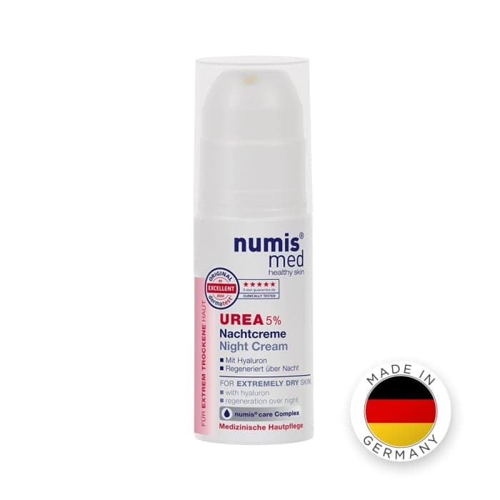 NUMIS MED naktinis kremas UREA, 5% + hialurono rūgštis, 50 ml