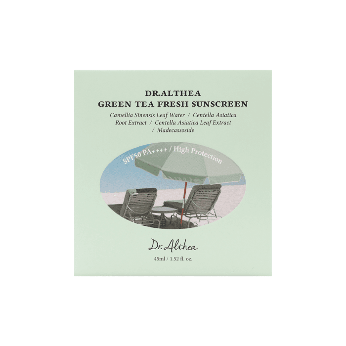 DR.ALTHEA GREEN TEA FRESH SUNSCREEN SPF50 apsauginis veido kremas nuo saulės, 45 ml-2