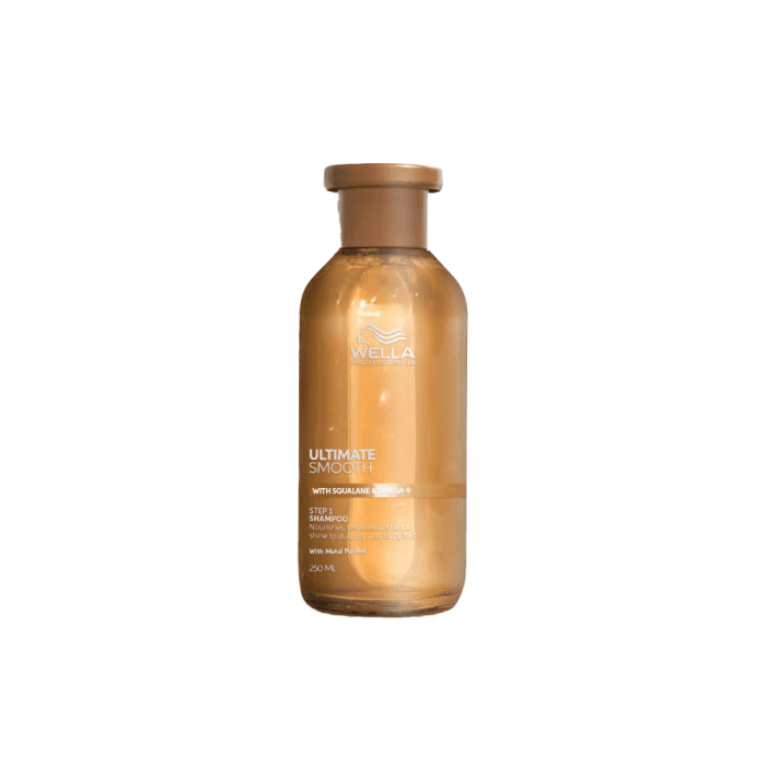 WELLA PROFESSIONALS, maitinantis šampūnas STEP 1 Su SKAVALNU ir OMEGA-9, ULTIMATE SMOOTH, 250 ml