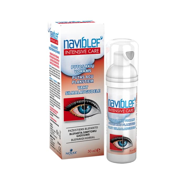 NAVIBLEF putos blefarito pažeistiems akių vokams INTENSIVE CARE, 50 ml