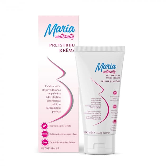 MARIA MATERNITY kremas odai su strijomis, 200 ml