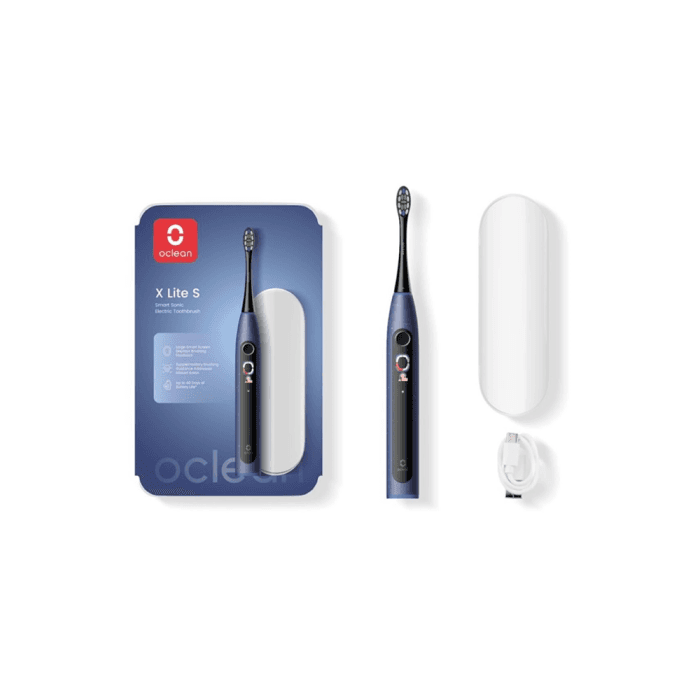 OCLEAN išmanus elektrinis dantų šepetėlis X Lite Set mėlynas, 1 vnt.-2