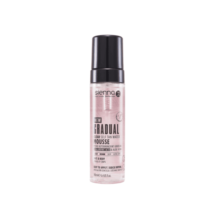 SIENNA-X laipsniško savaiminio įdegio permatomos putos, 190 ml