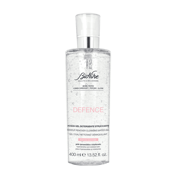 BIONIKE valomasis gelinis vanduo sausai, jautriai odai DEFENCE, 400 ml