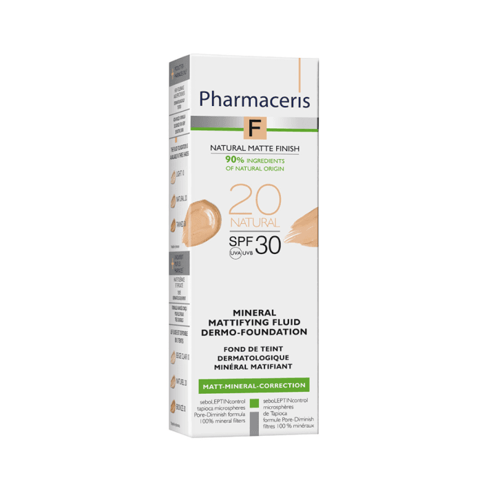 PHARMACERIS F matinė mineralinė pudra, SPF 30, Nr. 2, 30 ml-1
