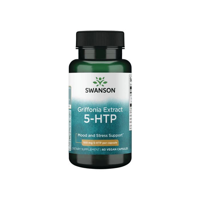 SWANSON, 5-HTP 500 Mg, 60 kapsulių