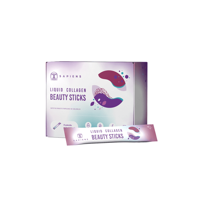 SAPIENS Liquid Collagen Beauty Sticks, 21 pakelių