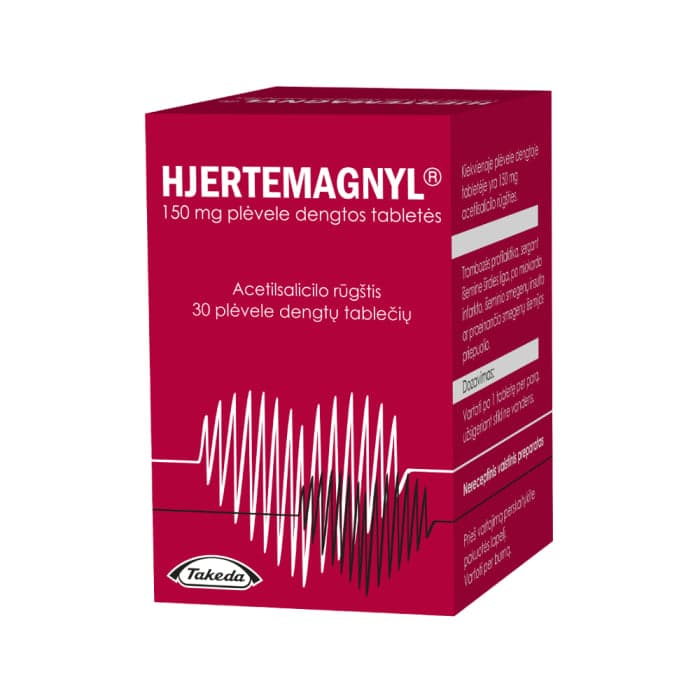 HJERTEMAGNYL, 150 mg, plėvele dengtos tabletės, N30