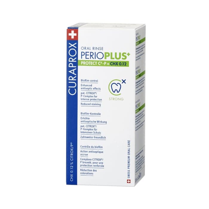CURAPROX burnos skalavimo skystis su 0,12 % chlorheksidino PERIO PLUS+ PROTECT, 200 ml-1