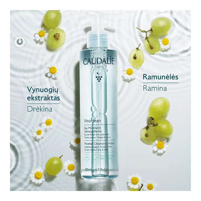 CAUDALIE micelinis vanduo VINOCLEAN MICELLAR CLEANSING WATER, 200 ml-2