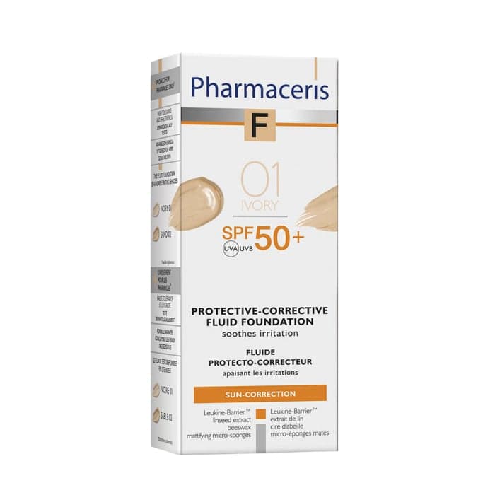 PHARMACERIS F pudra PROTECTIVE CORECTIVE, SPF50, Nr. 1, 30 ml-1