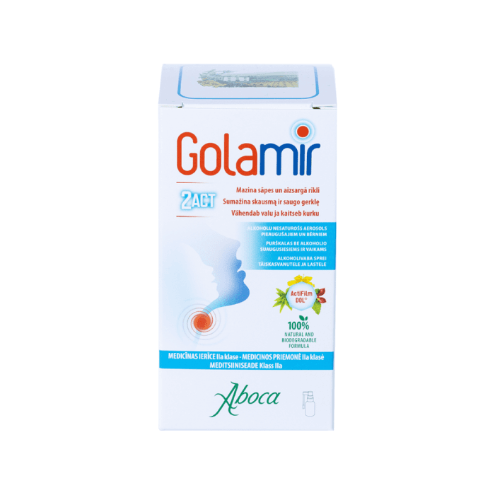 GOLAMIR purškalas 2ACT, miško uogų ir gervuogių skonio, 30 ml-1