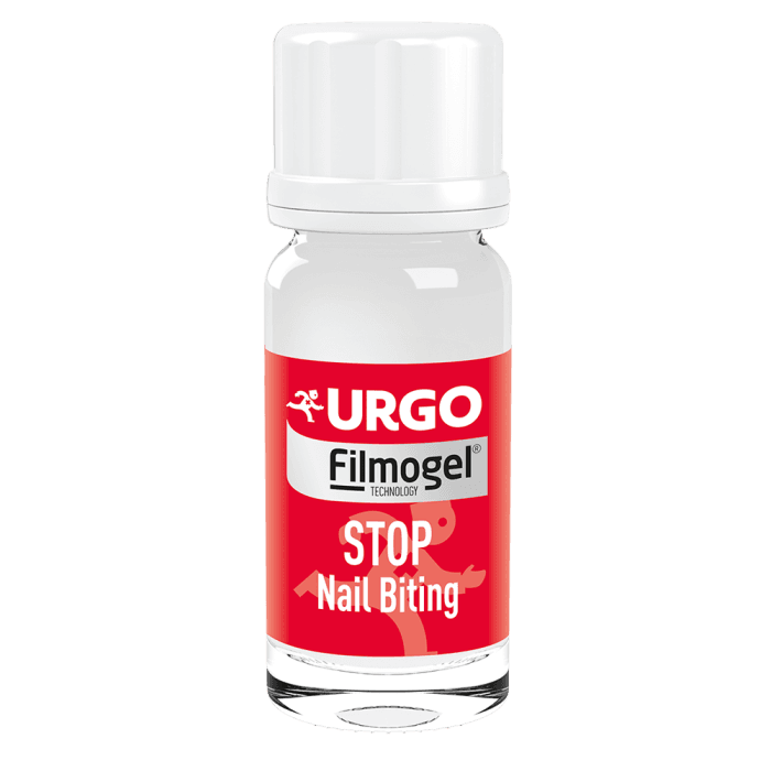 URGO nepastebimas, labai kartus lakas nuo nagų kramtymo, FILMOGEL  STOP Nail Biting, 9 ml-1