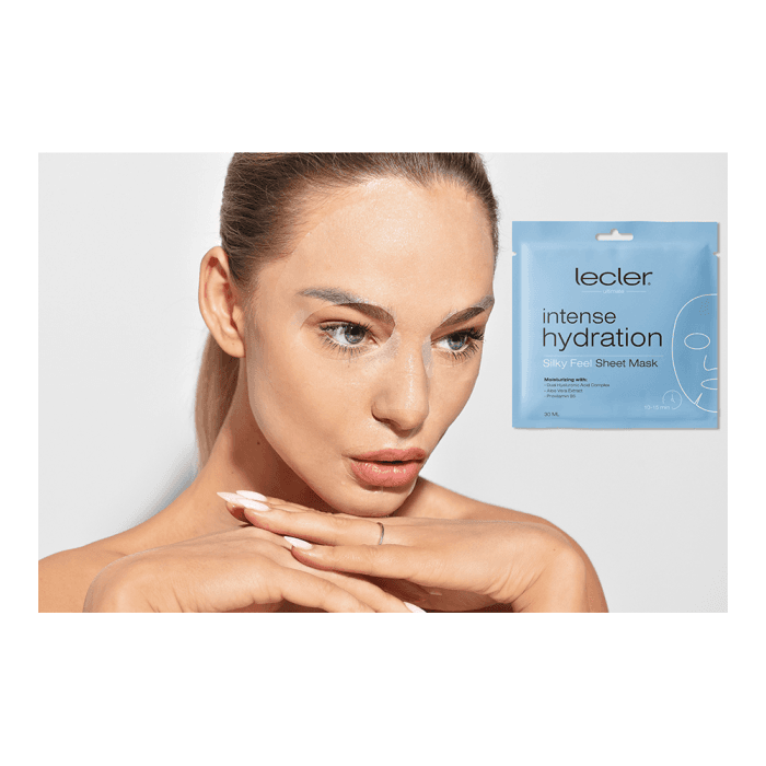 LECLER drėkinanti lakštinė veido kaukė INTENSE HYDRATION, 1 vnt.-1