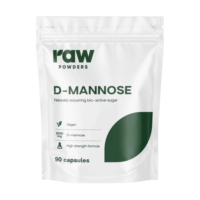 RAW POWDERS D-MANOZĖ, 90 kapsulių