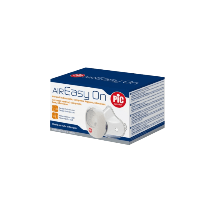PIC tinklinis inhaliatorius, dedamas ant veido AIR EASY ON, begarsis, 1 vnt.-2