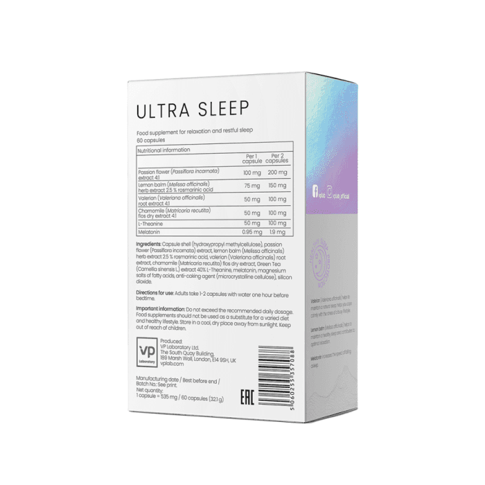 VPLAB ULTRA SLEEP, 60 kapsulių-1