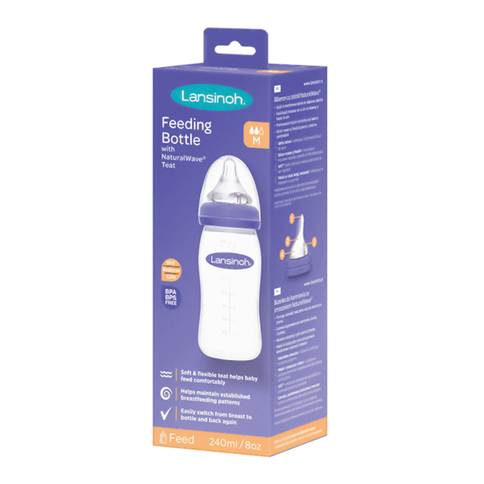 LANSINOH maitinimo buteliukas su žinduku, 240 ml-1
