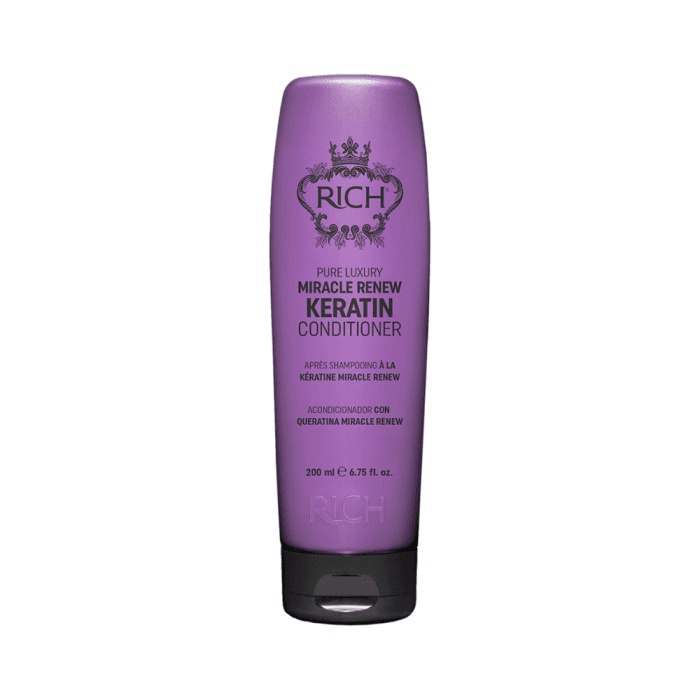 RICH glotninamasis ir stiprinamasis plaukų kondicionierius su keratinu, RENEW KERATIN, 200 ml