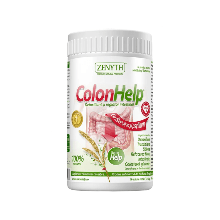 ZENYTH maistinių skaidulų turintis produktas COLON HELP, 240 g