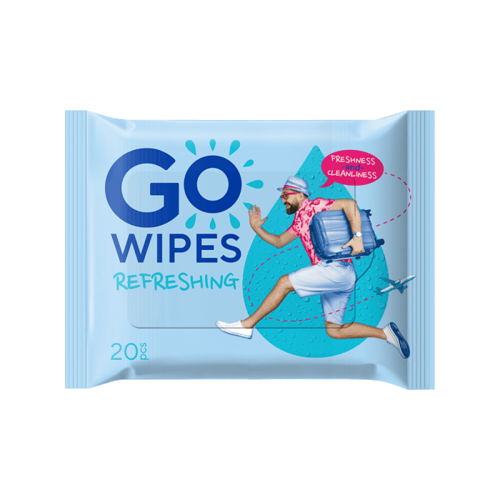 GOWIPES, Drėgnos servetėlės Refreshing, 20 vnt.