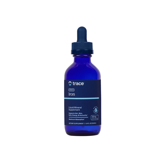 TRACE MINERALS skysta joninė geležis su mineralais, 56 ml