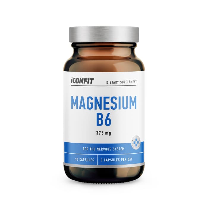 ICONFIT magnis su vitaminu B6, 375 MG, 90 kapsulių