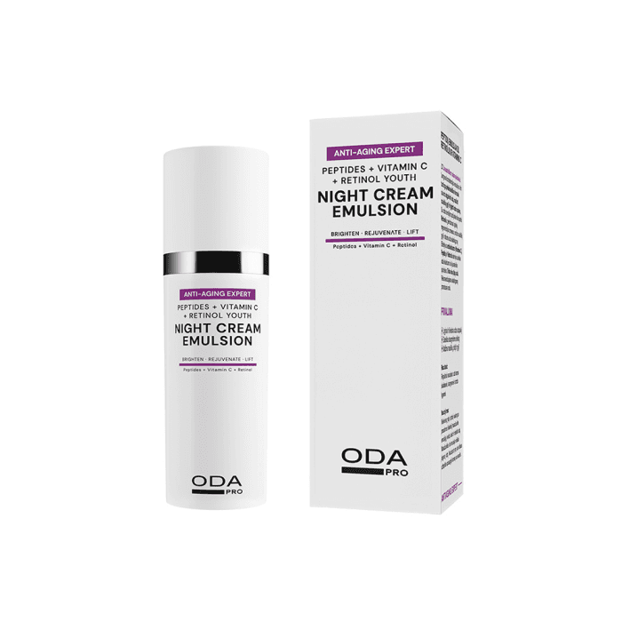 ODA PRO peptidų naktinis kremas su vitaminu C ir retinoliu ANTI-AGING EXPERT, 50 ml-1