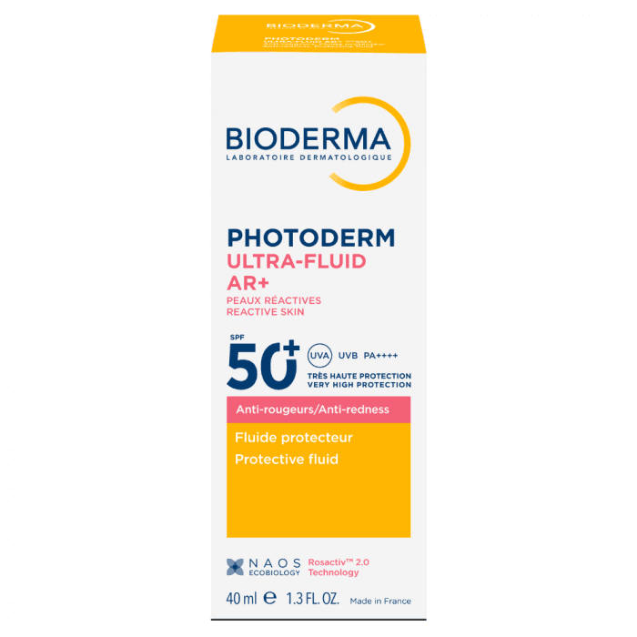 BIODERMA apsauginis fluidas nuo saulės raustančiai odai PHOTODERM ULTRA-FLUID AR+ SPF50+, 40 ml-2