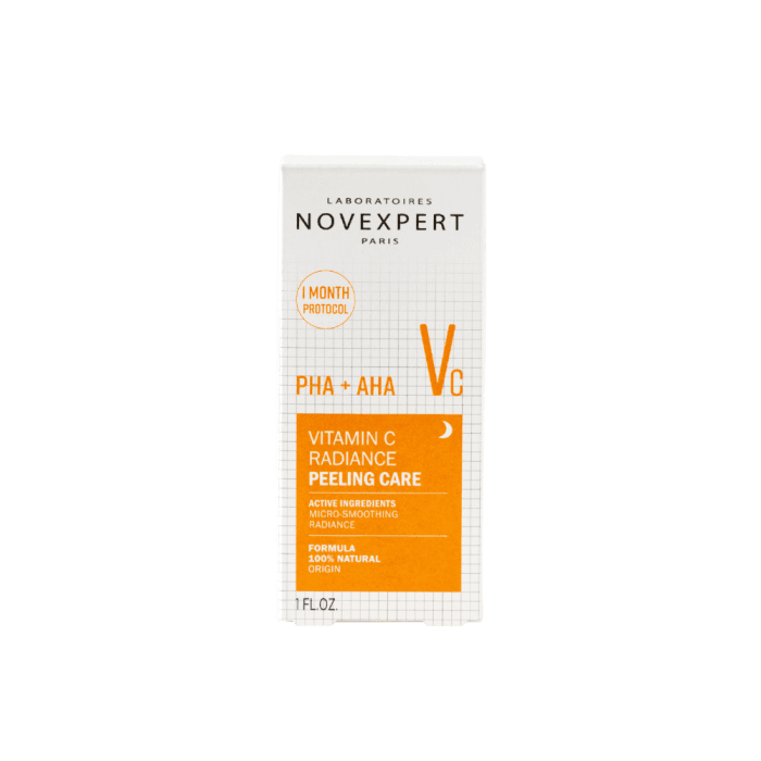 NOVEXPERT šveičiamasis naktinis serumas su vitaminu C, PHA ir AHA rūgštimis, 30 ml-1