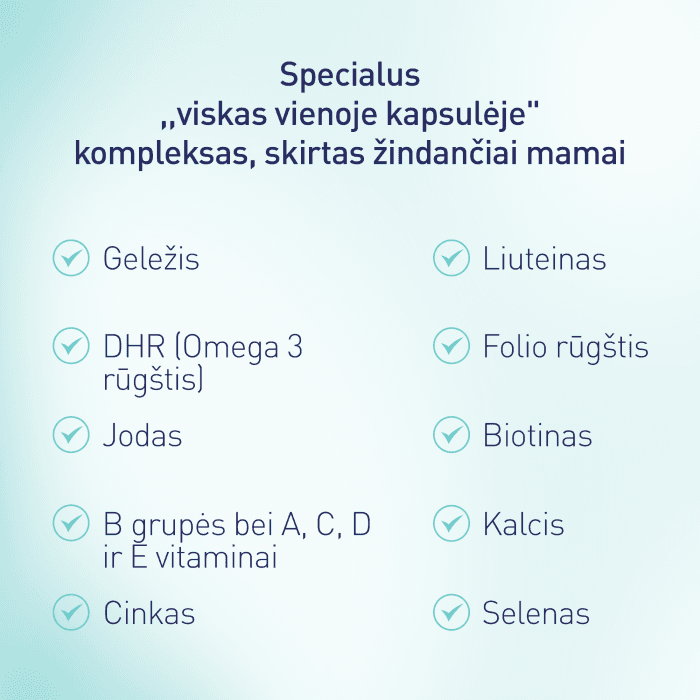 ELEVIT BREASTFEEDING vitaminų kompleksas, 30 kapsulių-2