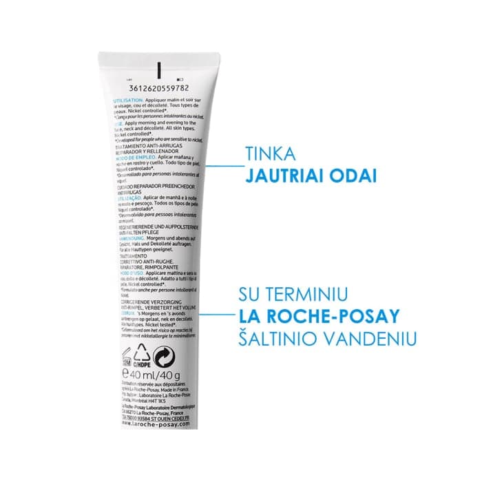 LA ROCHE-POSAY drėkinamasis kremas HYALU B5, 40 ml-2