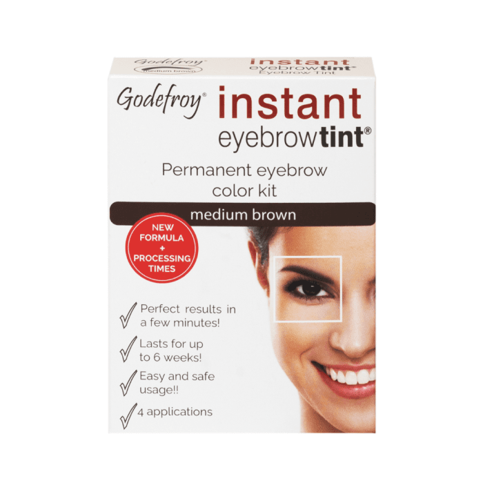 GODEFROY antakių dažymo rinkinys MEDIUM BROWN, ruda spalva, 1 vnt.-1