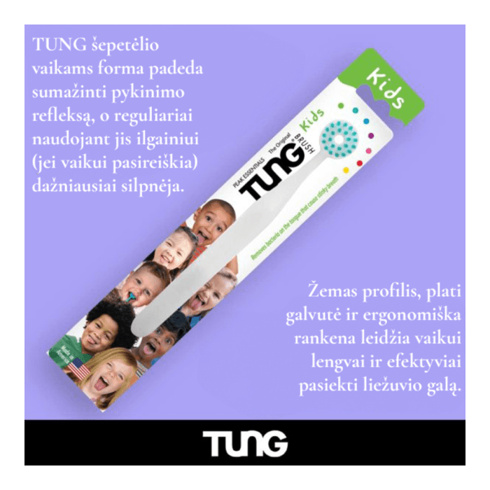 TUNG KIDS, liežuvio šepetėlis vaikams, 1 vnt.-2