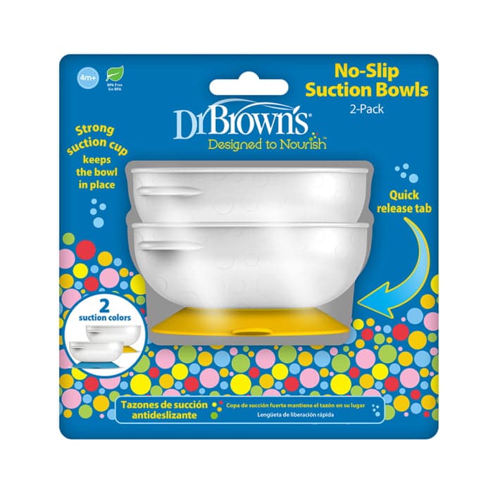 DR. BROWN‘S dubenėliai su lipniu dugnu, nuo 4 mėn., 2 vnt.-1
