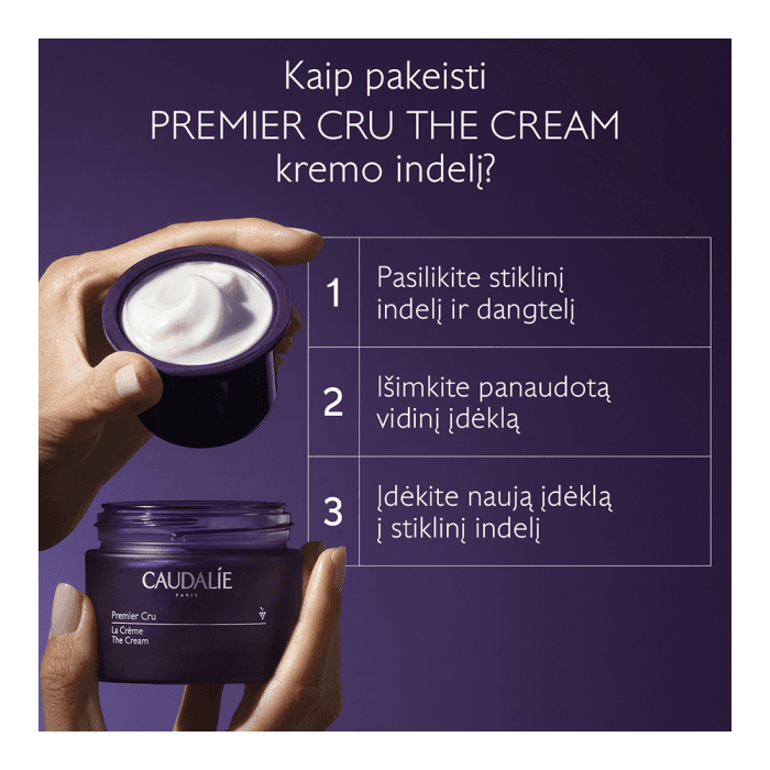 CAUDALIE veido kremas brandžiai, pigmentuotai odai PREMIER-CRU THE CREAM – papildymas, 50 ml-2