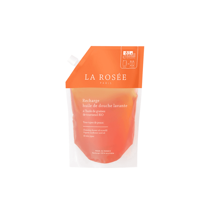 LA ROSÉE aliejinis kūno prausiklis CLEANSING SHOWER OIL REFILL - papildymas, 800 ml