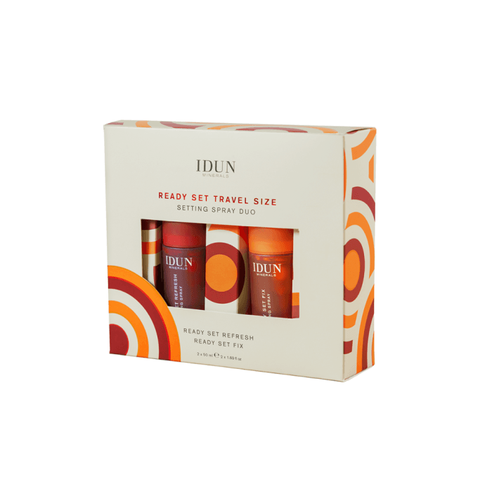 IDUN MINERALS veido dulksnų rinkinys (READY SET REFRESH, 50 ml + READY SET FIX, 50 ml), 1 vnt.-1