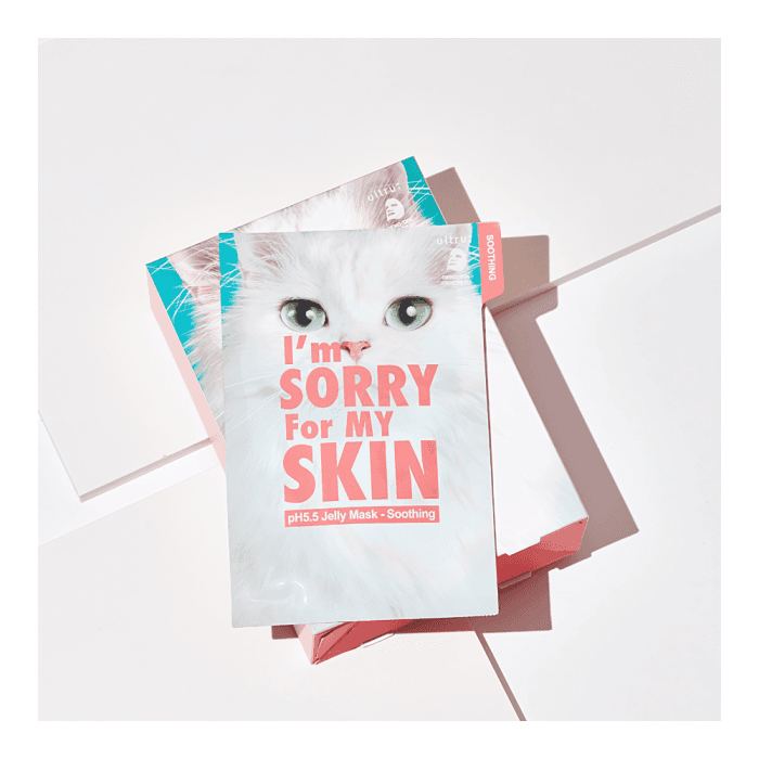 I'M SORRY FOR MY SKIN, lakštinė veido kaukė, pH5.5 Jelly Mask - Soothing, 33 ml-1