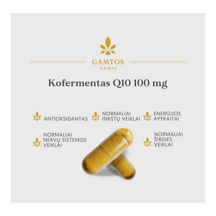 GAMTOS NAMAI KOFERMENTAS Q10, 60 kapsulių-1