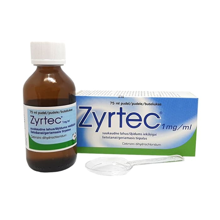 Zyrtec, 1mg/ml, 75 ml ir matavimo šaukštas, Geriamasis tirpalas, N1-2