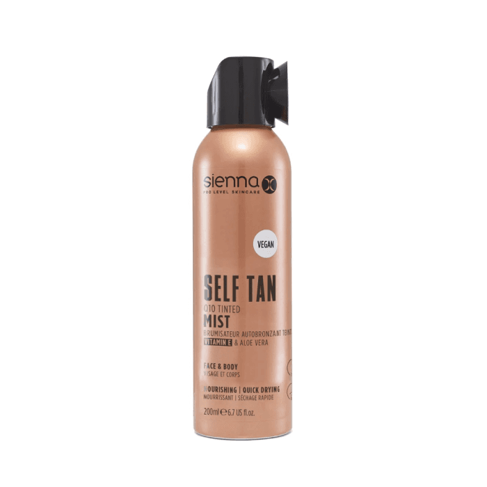SIENNA-X savaiminio įdegio dulksna su Q10, 200 ml