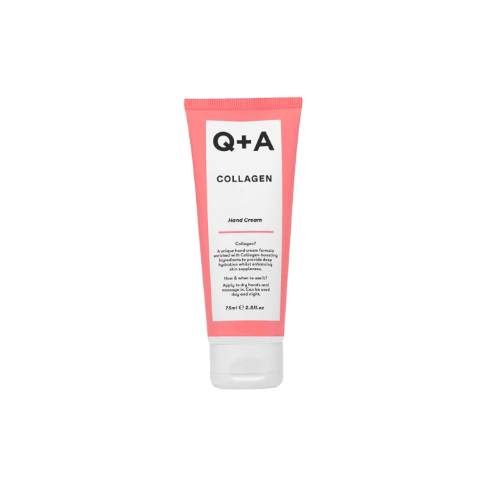 Q+A Collagen Hand Cream Rankų kremas su kolagenu, 75 ml