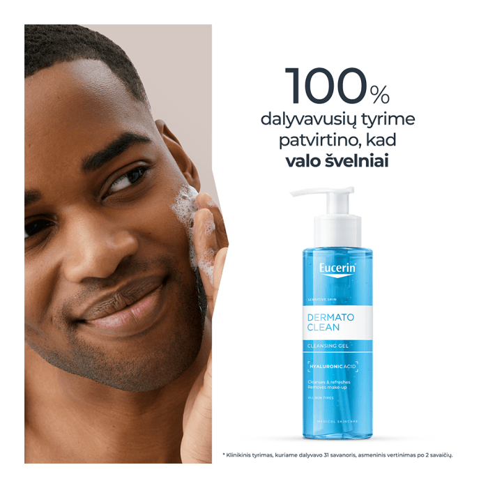 EUCERIN prausimosi gelis DERMATOCLEAN, 200 ml-2