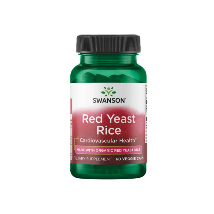 SWANSON RAUDONŲJŲ MIELIŲ RYŽIAI 600 MG, 60 kapsulių