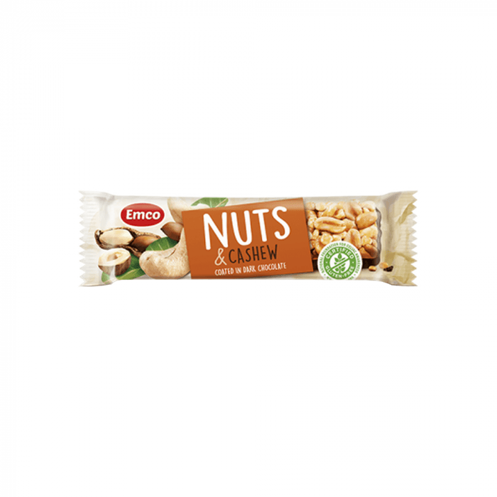 EMCO, batonėlis su anakardžiais, 35g, 1 vnt.
