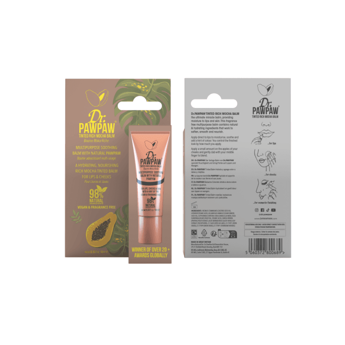 DR. PAWPAW balzamas lūpoms ir skruostams RICH MOCHA, 10 ml-2