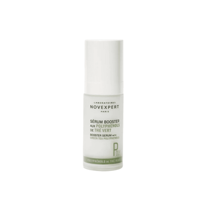 NOVEXPERT šviesinamasis odos serumas su žaliosios arbatos polifenoliais, 30 ml