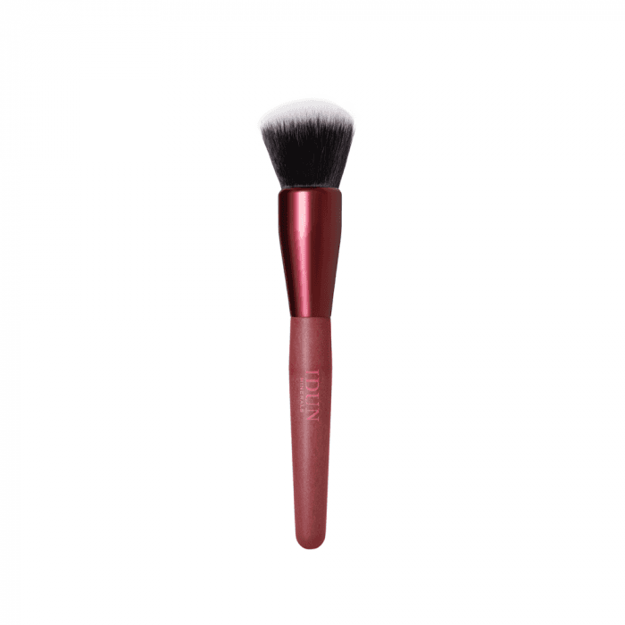 IDUN MINERALS biraus makiažo pagrindo ir pudros šepetėlis Nr. 8021 Pro Soft Kabuki, 1 vnt.